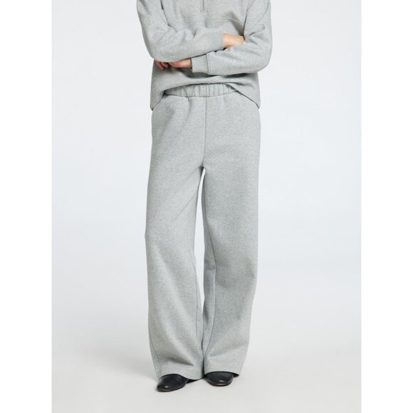 New Selected Femme Wide Leg Sweatpants Fleece Cozy Slouchy Oversized Loose Long - Picture 11 of 14